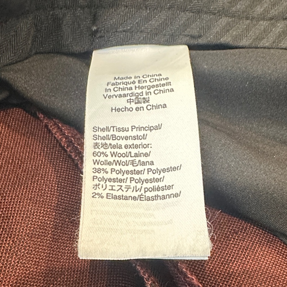 J.Crew Ludlow Slim-Fit, Stretch 4-Season Wool Pants in Mahogany , 31 X 32 - Picture 3 of 8